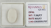 7.56/CT Natural FIRE OPAL with Govt. Lab Certificate-12632D51757